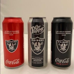 COPY - RAIDERS LAS VEGAS EMPTY CANS COCA COLA INA…